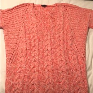 Sweater - Pink and white knit